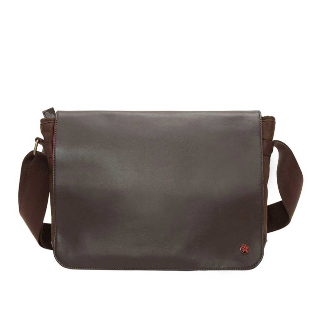 TOKEN Waxed Nylon Sheridan Shoulder Bag (L) W/Back Zipper Angle