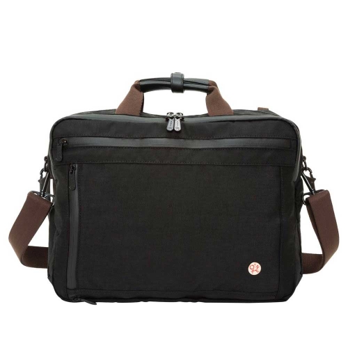 TOKEN Waxed Nylon Saratoga Briefcase Angle