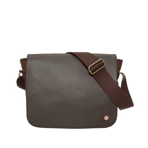 TOKEN Waxed Nylon Sheridan Shoulder Bag (M) W/Back Zipper Angle 