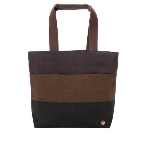 TOKEN Waxed Nylon Junction Tote Angle