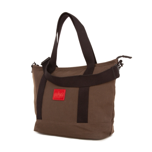 Manhattan Portage Waxed Nylon Rego Tote - Dark Brown