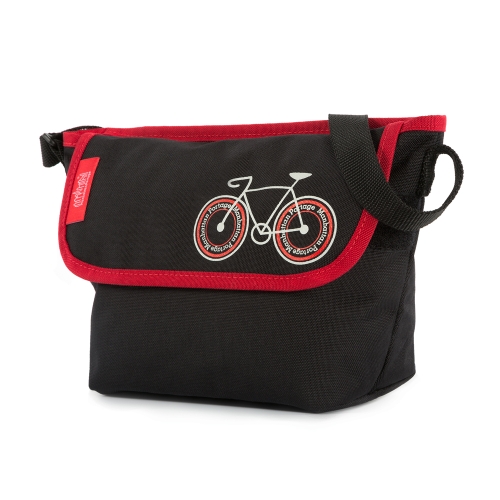 Manhattan Portage City Bike Mini NY Messenger - Black/Red