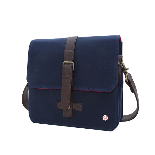 TOKEN Waxed Carroll Shoulder Bag - Navy