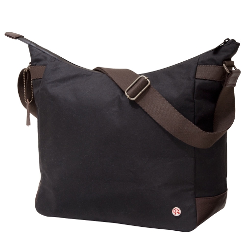TOKEN Riverside Waxed Shoulder Bag - Black