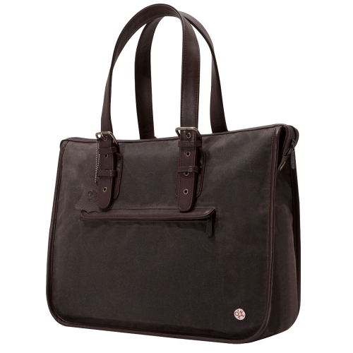 TOKEN Cortland Waxed File Holder - Dark Brown