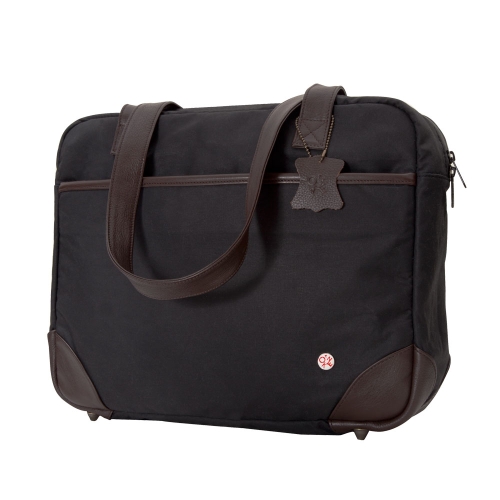 TOKEN Hudson Waxed Shoulder Bag - Black