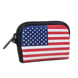 Stars and Stripes Coin Purse-Black