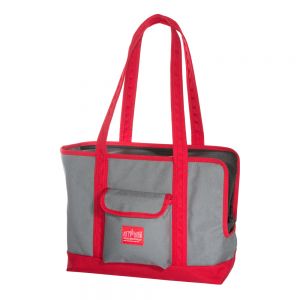 Manhattan Portage Pet Carrier Tote Bag Ver 2 - Grey/Red