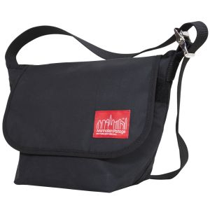 Manhattan Portage Waxed Vintage Messenger Bag (SM)-SM-Black (Wax) - Black 