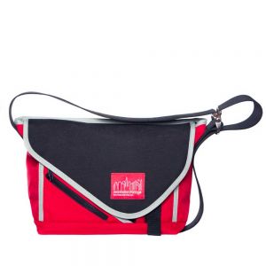 Manhattan Portage Flatiron Messenger Bag (SM) - Red/Black/Silver