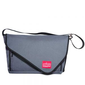 Manhattan Portage Flatiron Messenger Bag (LG) (15 in.) - Grey/Grey/Black