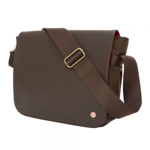 Waxed Nylon Sheridan Shoulder Bag (M) W/Back Zipper