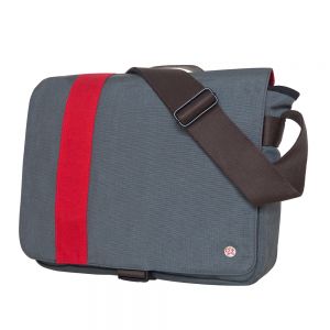 TOKEN Astor Shoulder Bag (M) W/Back Zipper - Grey/Red