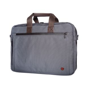 TOKEN Lawrence Laptop Bag (LG) With Back Zipper - Grey