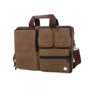 TOKEN Waxed Hewes Briefcase - Field Tan 