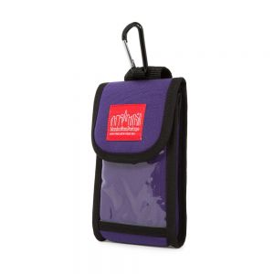 Manhattan Portage Smartphone Case (L) W/Clear Pocket - Purple