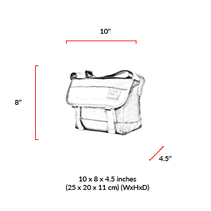 size chart High Line Messenger Bag (XS)