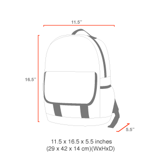 size chart Washington Heights Backpack