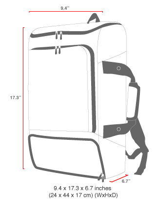 size chart Puma Ludlow Convertible Backpack JR