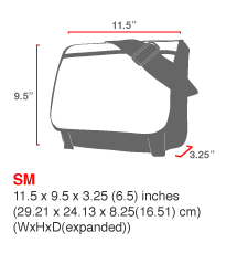size chart Europa (SM) With Back Zipper and Compartments