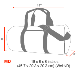 size chart Chelsea Drum Bag (LG)