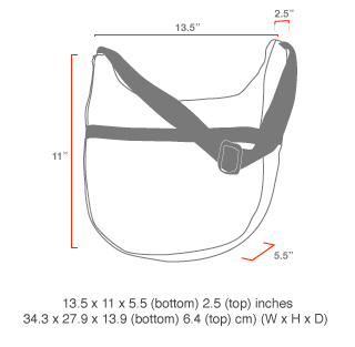 size chart Nolita Shoulder Bag
