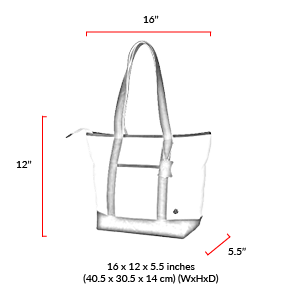 size chart Greenpoint Organic Tote Bag (M)