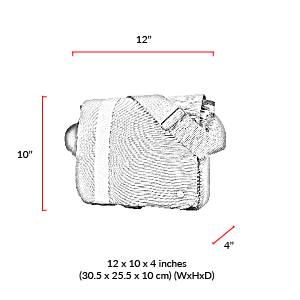 size chart Astor Shoulder Bag (S)
