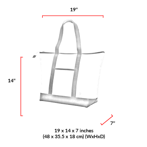 size chart Greenpoint Organic Tote Bag (L)
