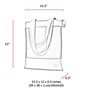 size chart Woolrich West Point Graham Tote Bag
