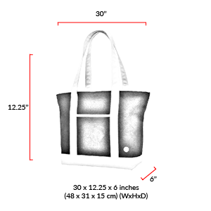 size chart Woolrich West Point Sunnyside Tote (L)
