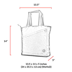 size chart Grand Army Tote Bag
