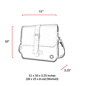 size chart Waxed Carroll Shoulder Bag
