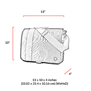 size chart Astor Shoulder Bag (M)

