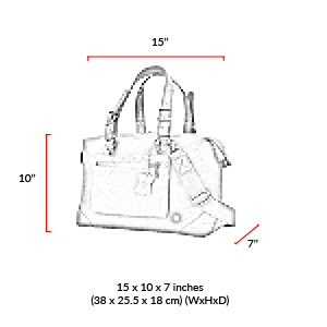 size chart Lafayette Waxed Duffel Bag (S)